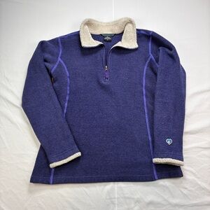 Kuhl Women's Purple Sweatshirt with Cream Trim